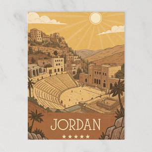 Antikes Jordanien, alte Stadt Postkarte