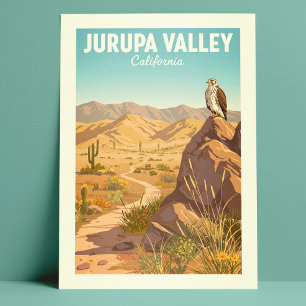 Antikes Jurupa Valley Kalifornien Postkarte
