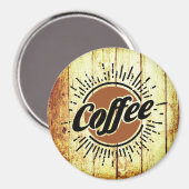 Antikes Kaffeeschild Magnet (Vorderseite/Rückseite)
