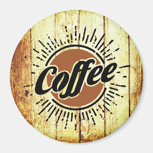Antikes Kaffeeschild Magnet (Vorne)