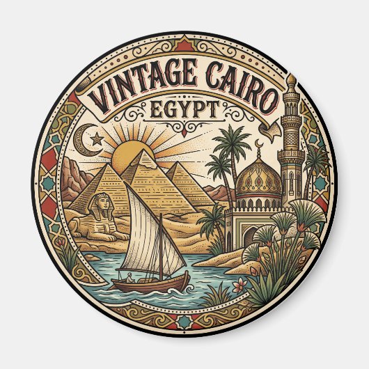 Antikes Kairo Ägypten Magnet (Vorne)