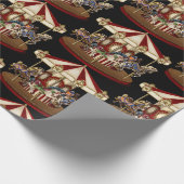 Antikes Karussell Geschenkpapier (Ecke)