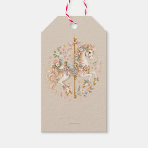 Antikes Karussellpferd Cottagecore-Geschenk  Geschenkanhänger