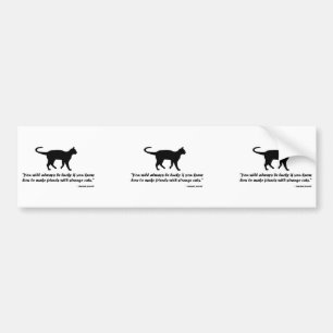 Antikes Kat-Sprichwort Autoaufkleber
