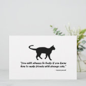 Antikes Kat-Sprichwort Briefpapier (Stehend Vorderseite)