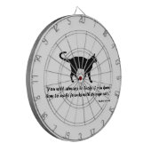 Antikes Kat-Sprichwort Dartscheibe (Vorderseite Links)