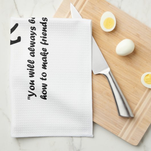 Antikes Kat-Sprichwort Geschirrtuch (Viertel Falte)