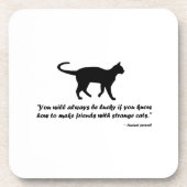 Antikes Kat-Sprichwort Getränkeuntersetzer (Vorderseite)