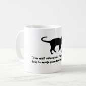 Antikes Kat-Sprichwort Kaffeetasse (Vorderseite Links)
