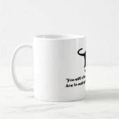 Antikes Kat-Sprichwort Kaffeetasse (Links)