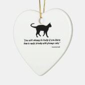 Antikes Kat-Sprichwort Keramikornament (Links)