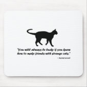 Antikes Kat-Sprichwort Mousepad (Vorne)
