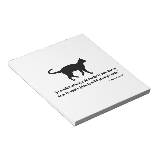 Antikes Kat-Sprichwort Notizblock (angewinkelt)