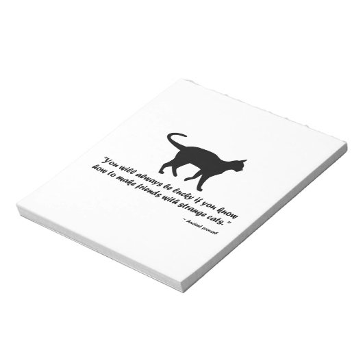 Antikes Kat-Sprichwort Notizblock (Rotiert)