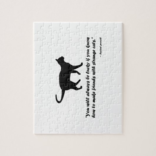 Antikes Kat-Sprichwort Puzzle (Vertikal)