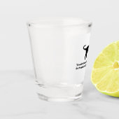 Antikes Kat-Sprichwort Schnapsglas (Links)