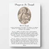 Antikes katholisches Gebet zum hl. Joseph Fotoplatte (Vorderseite)
