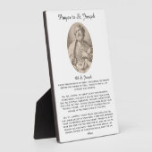 Antikes katholisches Gebet zum hl. Joseph Fotoplatte (Seite)