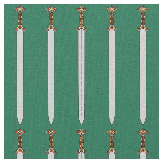 Antikes keltisches Schwert Stoff (Nahaufnahme)