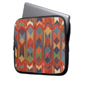 Antikes Kilim-Webteppichmuster Laptopschutzhülle (Vorderseite Links)