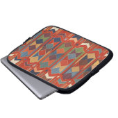 Antikes Kilim-Webteppichmuster Laptopschutzhülle (Vorne Knopf)