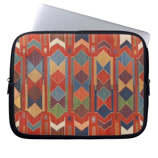 Antikes Kilim-Webteppichmuster Laptopschutzhülle (Vorderseite)