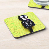 Antikes Kit Cat Clock Cork Untersetzer (Linke Seite)