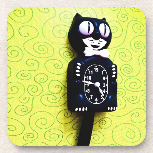 Antikes Kit Cat Clock Cork Untersetzer (Vorderseite)