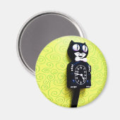 Antikes Kit Cat Clock-Magnet Magnet (Vorderseite/Rückseite)