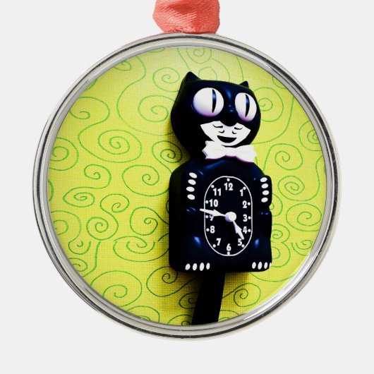 Antikes Kit Cat Clock Ornament (Vorne)
