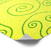 Antikes Kit Cat Clock Poster (Ecke)