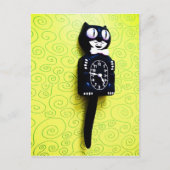 Antikes Kit Cat Clock Postkarte (Vorderseite)