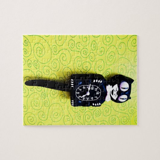 Antikes Kit Cat Clock Puzzle (Horizontal)