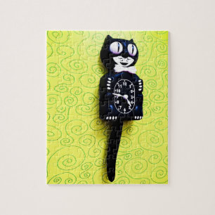 Antikes Kit Cat Clock Puzzle