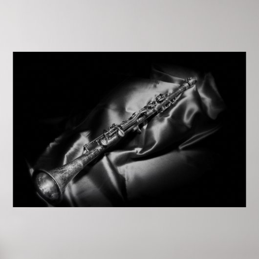 Antikes Klarinettenleben, B&W Poster (Vorne)