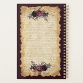 Antikes klassisches Flöten-Übungs-Logbuch Planer (Rückseite)