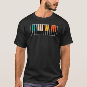 Antikes Klavier Pianist Musik Keyboard Musiker Ou T-Shirt