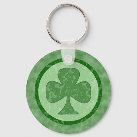 Antikes Kleeblatt Schlüsselanhänger (Vorderseite)