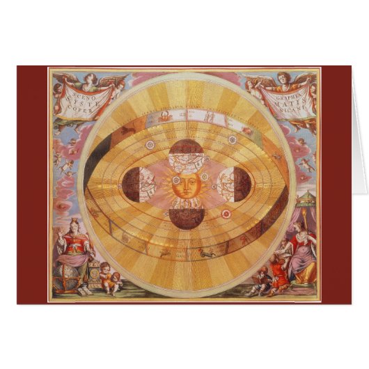 Antikes kopernikanisches Sonnensystem, Vintage Ast (Vorderseite (Horizontal))