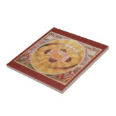 Antikes kopernikanisches Sonnensystem, Vintage Ast Fliese (Seite)