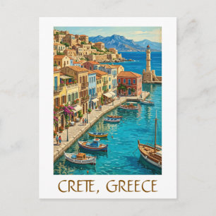 Antikes Kreta Griechenland Mittelmeer Reise Landsc Postkarte