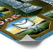 Antikes Kunsthandwerk Freimaurerei Masonic Hazen P Poster (Ecke)