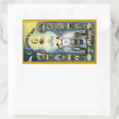 Antikes Kunsthandwerk Freimaurerei Masonic Hazen Rechteckiger Aufkleber (Tasche)