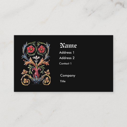 Antikes Kunstwerk Formales Visitenkarte (Vorderseite)