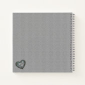 Antikes Kupferherz Notizblock (Rückseite)