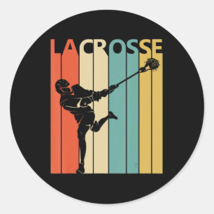 Antikes Lacrosse-Geschenk Runder Aufkleber