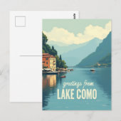 Antikes Lake Como Postkarte (Vorne/Hinten)