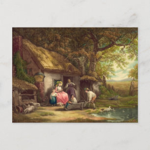 Antikes Landhaus Postkarte