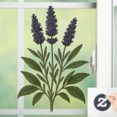 Antikes Lavendel Fensteraufkleber (Zuhause)