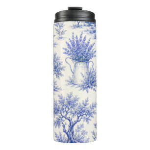 antikes Lavendel-Muster-Thermal-Tumbler Thermosbecher